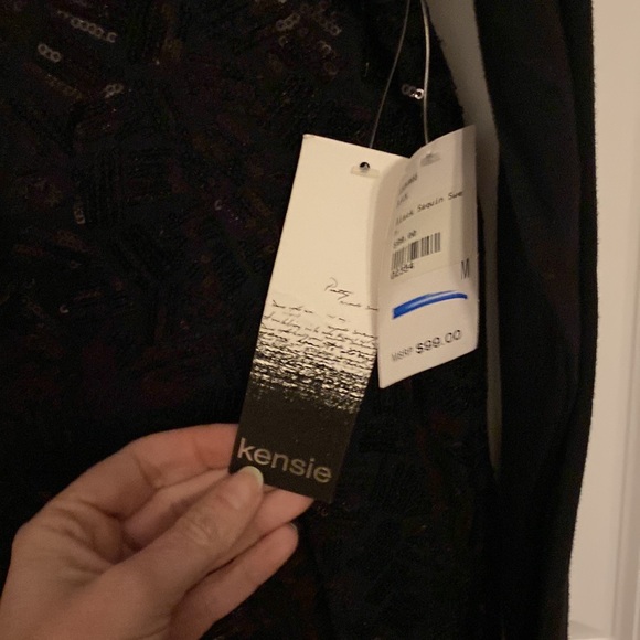 Kensie Black Sequin Dress - Picture 5 of 7